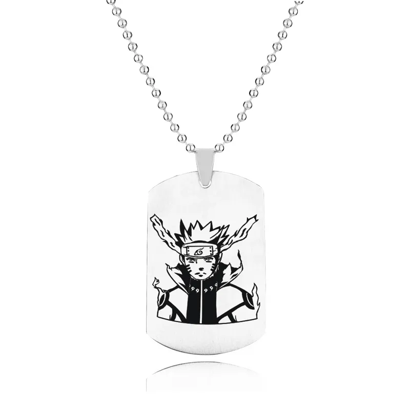 Anime Naruto Uzumaki Stainless Steel Pendant Necklace Sakura Sasuke Haruno  Hanging Pendant Jewelry Gifts For Good Friends