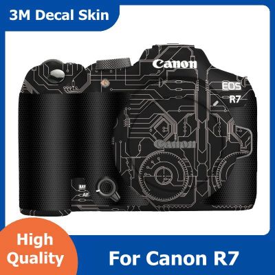 สำหรับ Canon R7สติ๊กเกอร์ติดบนตัวเครื่องฟิล์มห่อไวนิลกล้องไร้กระจกสติกเกอร์ป้องกันเคลือบ EOSR7 R7 EOS