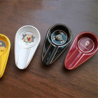 Mens Gift for Ciggare Ashtray Ceramic Ciger Holder Tobaco Ciggar Storage Ash Case Tray Accessories 8 Colors