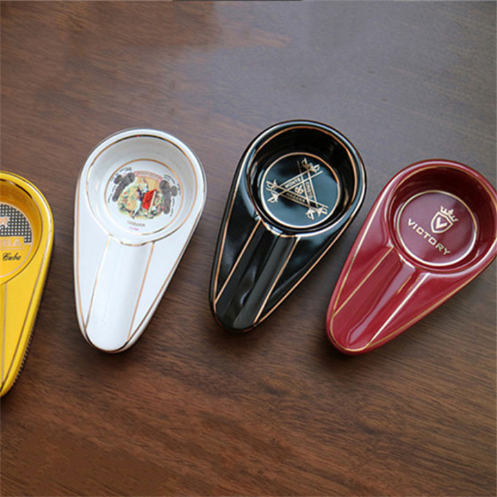 non-slip-ciggar-ashtray-holder-ceramic-ciggar-ash-tray-stand-smking-accessories-8-colors