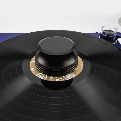 ❀☫◈ Hifi Audio Aluminum Heavy Record Clamp Turntables Weight Stabilizer LP Vinyl Black Disc Stabilizer 400g