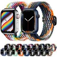 lipika Braided Solo Loop Nylon fabric Strap For Apple Watch band 44mm 40mm 38mm 42mm 41 45 49mm for iWatch Series 8 7 6 SE 5 4 3 Ultra