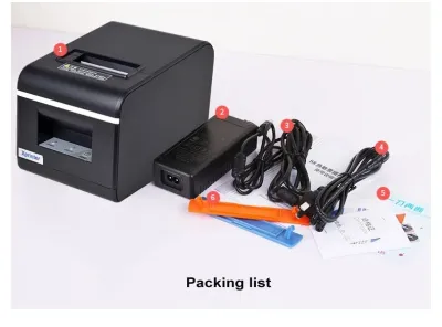 Xprinter Xp-Q90EC คุณภาพสูงบลูทูธ58มม. เครื่องตัดอัตโนมัติเครื่องพิมพ์ใบเสร็จรับเงินระบายความร้อนด้วยอีเธอร์เน็ตและ USB หรือบลูทูธและ USB Int