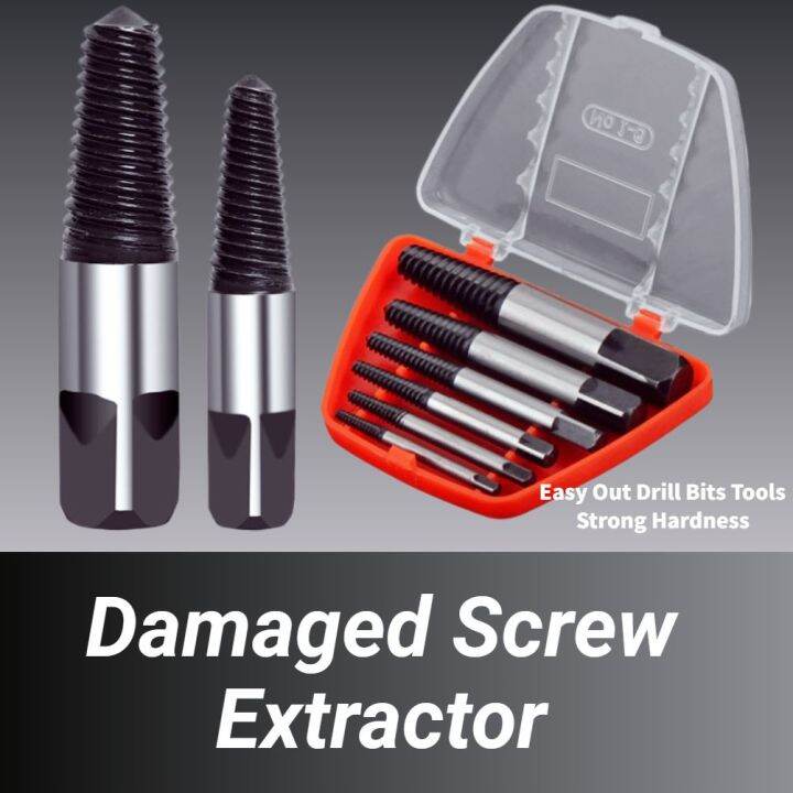 Screw extractor 5/6piece set faucet triangle valve broken water pipe