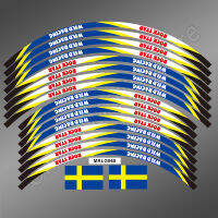 สติกเกอร์ล้อรถจักรยานยนต์สะท้อนแสงมอเตอร์ครอสแถบรูปลอกติดขอบ21 18 สำหรับ310i 250i Husqvarna TE FC450 FE250 FS WR 125 TC 250 SMR 511