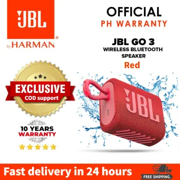 Buy JBL Go 3 Portable Waterproof Bluetooth Speaker, Red Online