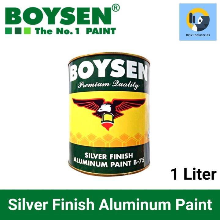 Boysen Silver Finish Aluminum Paint 1 Liter B75 Metal Surfaces Brix Industries Manila Lazada PH