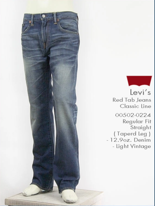 Quần jeans nam levi's 502 Regular Fit Straight Hàng Hiệu 