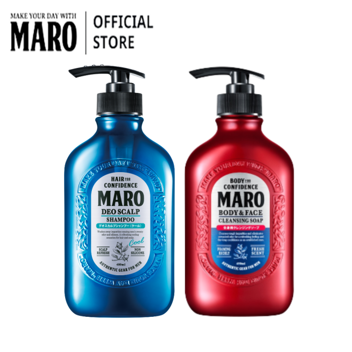 Maro X3 Hair & Body Set - Deo Scalp & Cleansing Soap