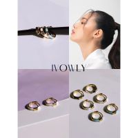 ต่างหู ivowly-Bubble gum earring ต่างหูห่วงเคลือบสีนํ้ามัน