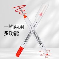 original Long-headed double-headed marker pen oily deep-hole construction site special-purpose woodworking special tile glass bathroom waterproof pen