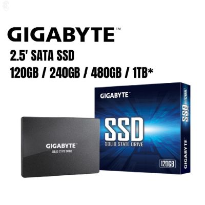 ลด 50% (พร้อมส่ง)️SSD ใหม่!!️120GB / 240GB / 480GB SSD (เอสเอสดี) GIGABYTE SATA III 6Gb/s 2.5" ประกัน 3 ปี(ขายดี)