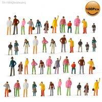 ✎△✁ jfmkfmdm EVMODEL-Figuras de comboios pintadas HO OO Pessoas Sentadas Layout em miniatura paisagens Modelo P75 100pcs 1:75