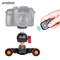 Andoer L4 PRO กล้องมอเตอร์วิดีโอดอลลี่ขนาดบ่งชี้ไฟฟ้าติดตามเลื่อนกับมินิที่มีความยืดหยุ่นหัวบอลสำหรับกล้อง DSLR