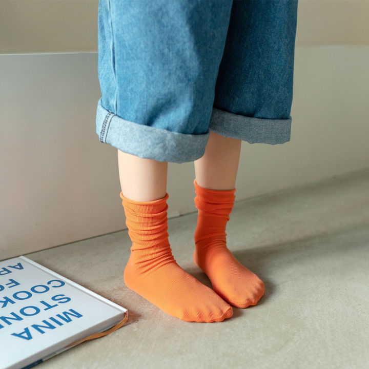 amila-ถุงเท้าเด็กกำมะหยี่สีทึบถุงเท้าน้ำแข็งสำหรับเด็ก-ถุงเท้าเด็กแม่-เด็กถุงเท้าบาง