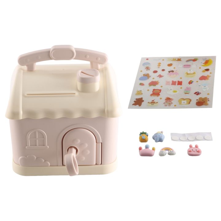 cute-house-money-box-with-3d-sticker-kawaii-piggy-bank-for-kids-adults-savings-box-for-coins-banknotes-birthday-gift