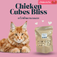 Paws-sible อกไก่ฟรีซดราย ขนมหมา ขนมแมว ไม่ปรุงรส สำหรับสุนัขและแมวที่แพ้กลูเตน ขนมสัตว์เลี้ยงไก่ก้อน อกไก่ก้อน ขนมฟร