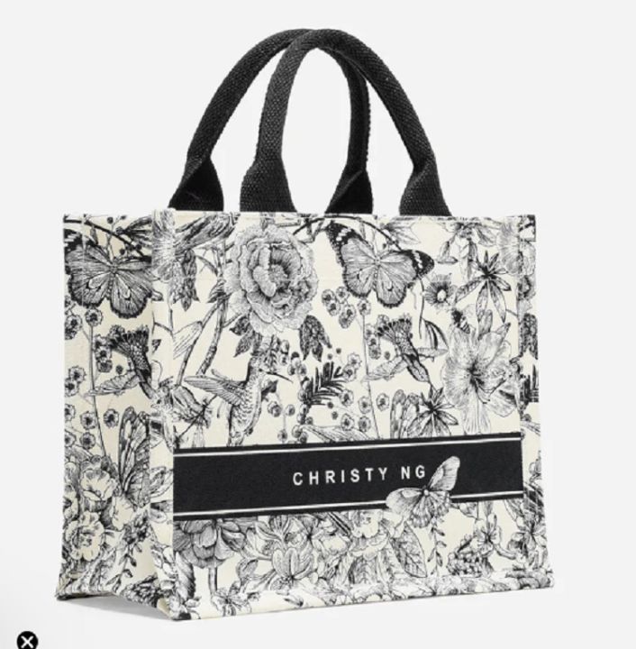 Christy Ng Flora Tote Bag-No Embroidery/No Add Name