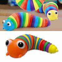 [ON SALE] หนอนผีเสื้อที่มีสีสันบีบอัดหอยทากจมูกดัดใหม่เมาส์ฆ่า Pioneer Finger Slug Toy