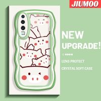 เคส JIUMOO สำหรับ Huawei P30 P30 Pro P30 Lite เคสลายการ์ตูนหมูน้อยสุดสร้างสรรค์เคสโทรศัพท์โปร่งใสแฟชั่นการ์ตูนน่ารักปลอกซิลิโคนนิ่มป้องกันเลนส์กล้องเคสใสกันกระแทก