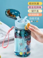 High-end Original Childrens water cups for school special plastic direct drinking cups portable kettle male and female elementary school students summer cute straw cups