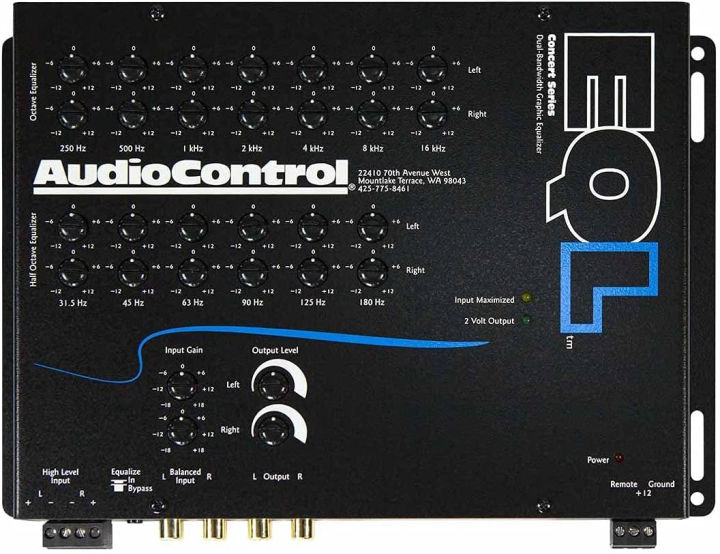 AudioControl EQL Black Trunk Mount Equalizer and Pre-Amp