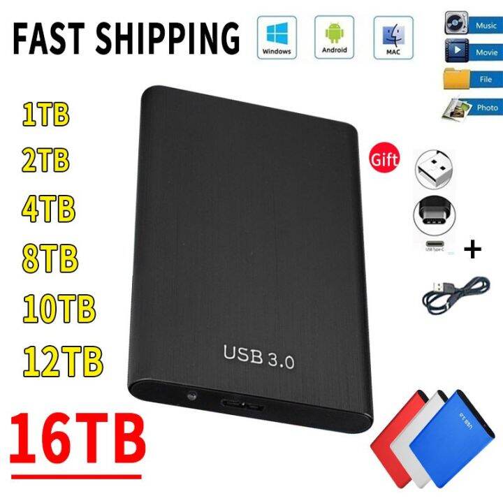 1TB External Hard Drive USB 3.0 Portable Hard Drive Externo Mobile Hard