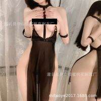 【Hot Sale】 New sexy lingerie breast clip see-through mesh clothes bondage bundled private pure desire flirting uniforms a generation of hair