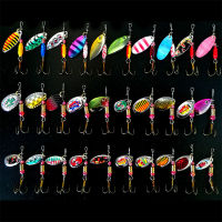 FJORD 30 Pcs/lot Spinning Lures Spoon Fishing Set Kit Spinner Freshwater Saltwater Equipment Fishing Accessories Artificial Bait Accessories