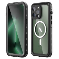 【Enjoy electronic】 IP68 Waterproof Case On For iphone 14 Pro Max Case Transparent Armor Diving Swim Wireless Charging Full Cover iphone14 Plus Capa