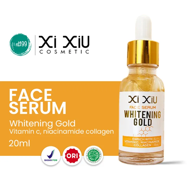 Xi Xiu Face Serum Whitening Gold Anti Acne Vitamin C 20ml BPOM Halal