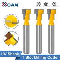 【DT】hot！ XCAN Cutter 1/4  Shank T-Slot Router Bit Set Keyhole Woodworking