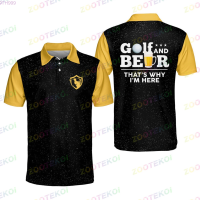 2023 Mens Golf Polo POLO shirt Summer Short Sleeved Golf Course POLO POLO shirt Polo Lapel Fashion Sports Button   (FREE NICK NAME LOGO) New polo shirt