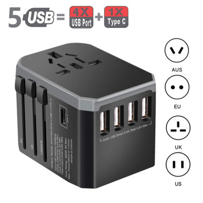 USB travel adapter Universal Power Adapter Charger worldwide adaptor wall Electric Plugs Sockets Converter for mobile phones