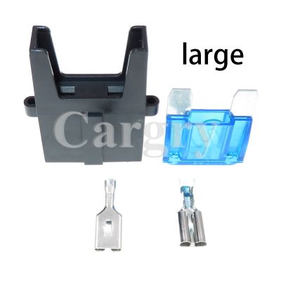 1 Set Large Fuse Holder for Car Auto Connector Big Fuse Box with Crimp Terminal For Automotive Motorcycle Electric Vehicles Fuses Accessories