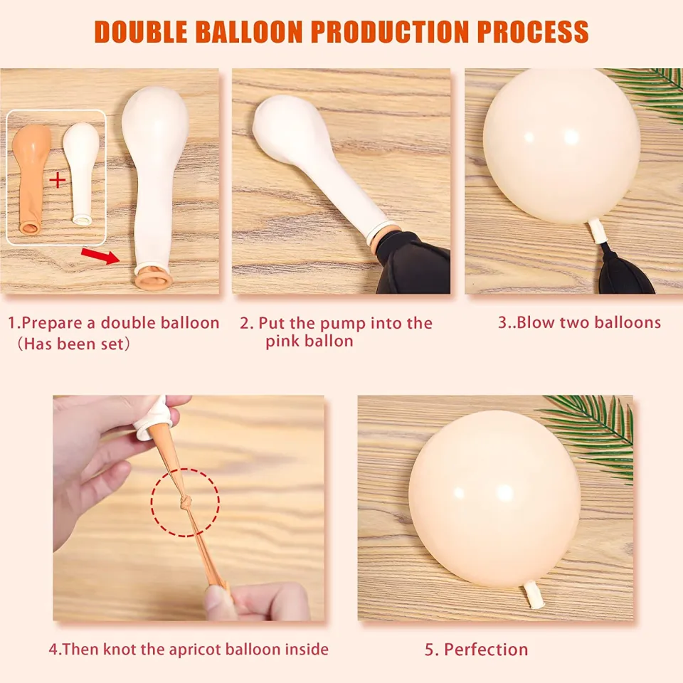 Accessories, Double Stuffed Orange Cream Peach Apricot Balloons Garland Arch  Kit