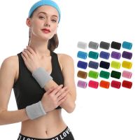 ✲♘✗ 1Pcs Wrist Sweatband Tennis Sports Wristband Volleyball Gym Elastic Brace Support Sweat Band Towel Bracelet Protector