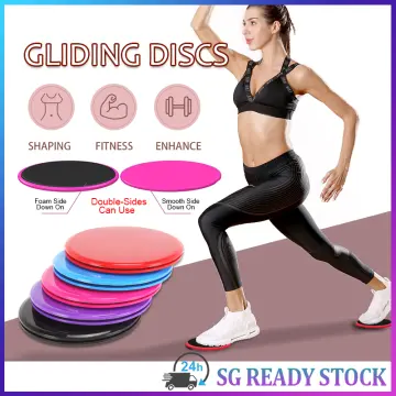2pcs Gliding Discs Slider Fitness Disc Exercise Sliding Plate