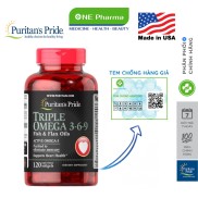 Dầu cá bổ tim mạch Puritan s Pride Triple Omega 3-6