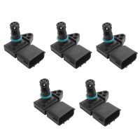 5Pcs Temperature Alarm Sensor Engine Sensor Intake Pressure Sensor for Dodge Ram 2500 3500 6.7L 4921322