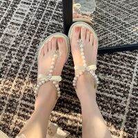 Studiolee fairy windy code word with pearl flip-flops ShanZuan flat sandals women