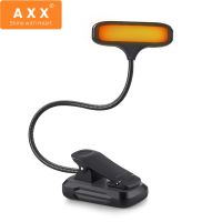 AXX 15 LED Clip Book Light for Reading in Bed Rechargeable Dimmable Bright Reading Light Mini Portable Light Amber Reading Lamp