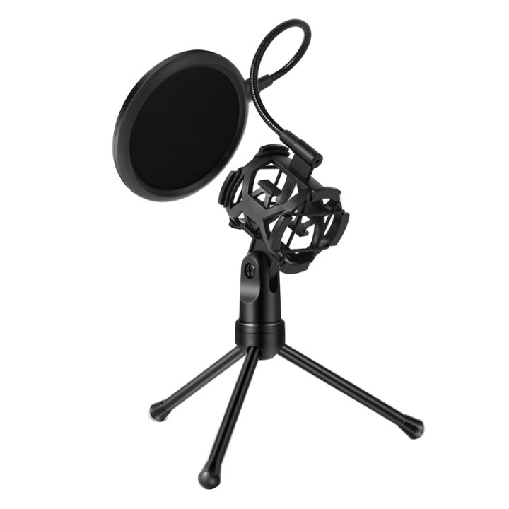 microphone-pop-filter-holder-stick-desktop-tripod-stand-anti-spray-net-kit-ps-2-abs-metal