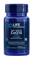 Life Extension Super Ubiquinol CoQ10 with Enhanced Mitochondrial Support™ 100 mg / 60 Softgels