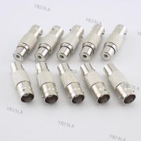 10pcs RCA Female to BNC Female Connector Audio Video Adapter for CCTV Camera Surveillance accessoriesYB23TH