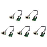 5X Mini PCIE Network Card M.2 A+E to RTL8111F Gigabit Ethernet Card Single Port RJ45 Ethernet Network Card