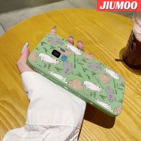 JIUMOO เคสปลอกสำหรับ Samsung S9พลัสเคสนิ่มลายการ์ตูนดีไซน์ใหม่กระต่ายที่มีชีวิตชีวาเคสขอบสี่เหลี่ยมบางเคสมือถือเคสซิลิโคนนิ่มเคสป้องกันการกระแทก