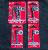 Milwaukee SHOCKWAVE Impact Socket Adapters อแดปเตอร์ ไขควง แปลงเป็นบล็อก 1/2 3/8 1/4 เลือกขนาดได้