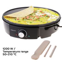 กระทะแพนเค้ก เครื่องทำขนมโตเกียว SOKANY Electric Crepe Makerเครื่องทำเครป Non-Stick Baking Pan ขนาดเล็กแพนเค้ก Maker เครื่อง EU Plug