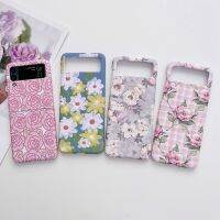 【CW】 For SamsungZ Flip 4FashionOil PaintingPhone CaseZ Flip 3PlaidStick Hard Shell